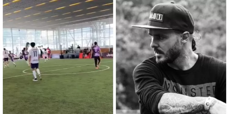 Tatán Mejía jugando fútbol con Cuadrado y Yerry Mina Tatán Mejía jugando fútbol con Cuadrado y Yerry Mina