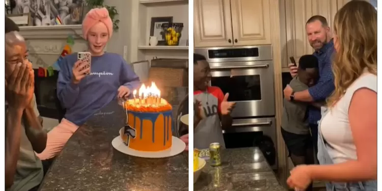 Video de joven que fue adoptado y celebró por primera vez su cumpleaños Video de joven que fue adoptado y celebró por primera vez su cumpleaños