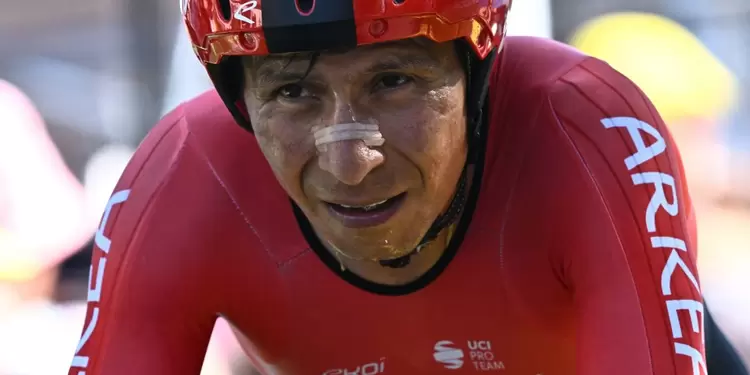 Nairo Quintana en la penúltima etapa del Tour de Francia 2022