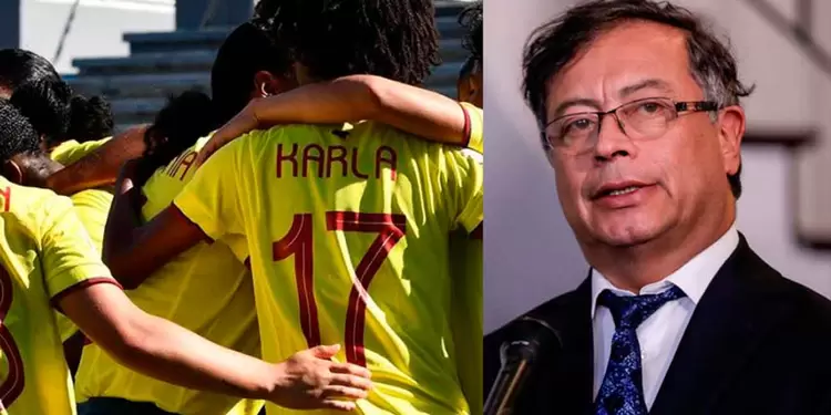 Selección Colombia Femenina y Gustavo Petro Selección Colombia Femenina y Gustavo Petro