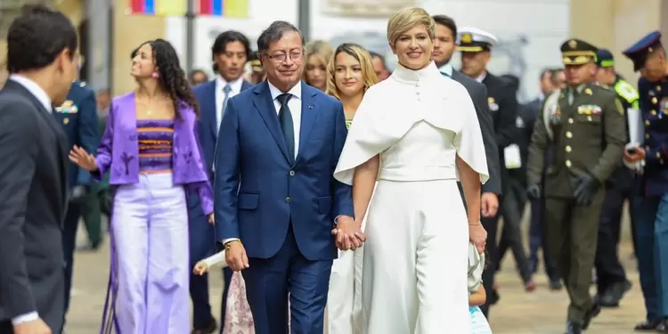 Gustavo Petro y Verónica Alcocer Gustavo Petro y Verónica Alcocer