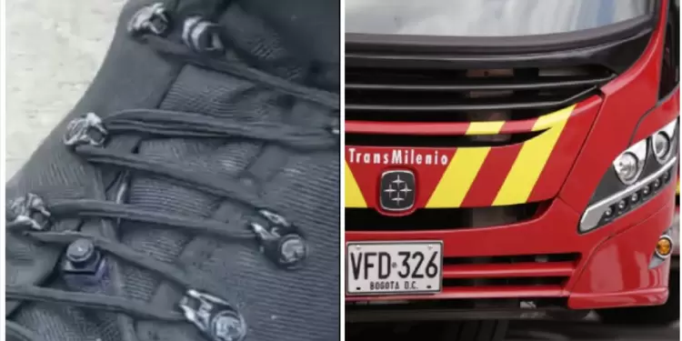 Hombre escondía cámara en su zapato presuntamente para ver mujeres en TransMilenio Hombre escondía cámara en su zapato presuntamente para ver mujeres en TransMilenio