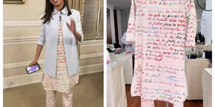 Carta de amor, vestido de Antonella Petro Carta de amor, vestido de Antonella Petro