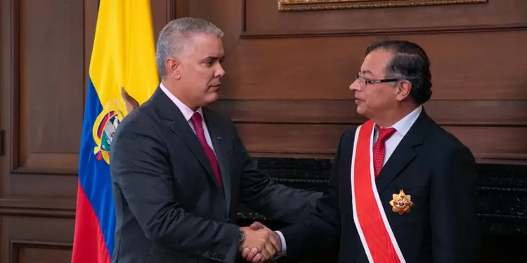 Presidente Iván Duque y Gustavo Petro, presidente electo