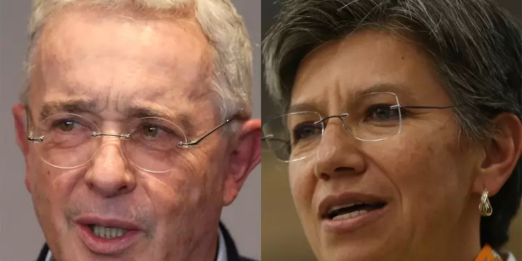 Álvaro Uribe y Claudia López Álvaro Uribe y Claudia López
