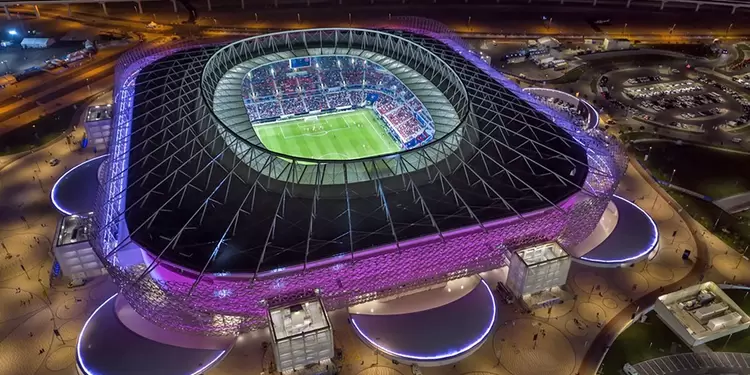 Uno de los estadios de la Copa Mundial de Qatar 2022