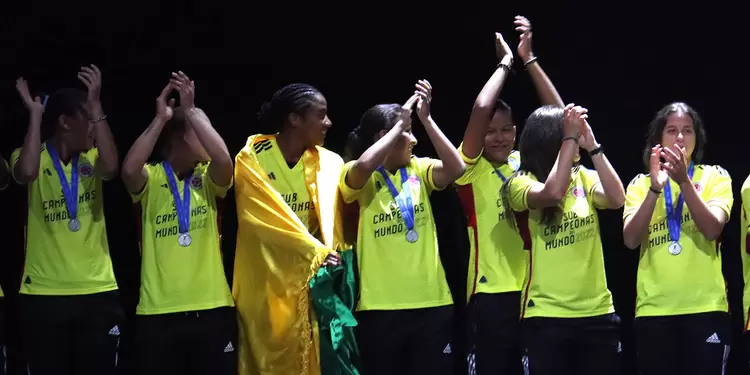 Recibimiento de la Selección Colombia Femenina sub 17