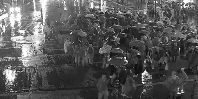 Marcha de feministas en Bogotá