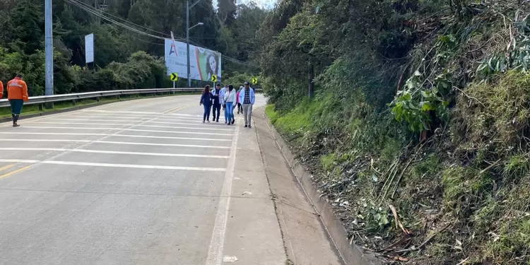 Vía La Calera será habilitada en la tarde de este sábado La Calera