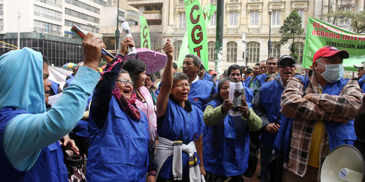Concentraciones de la CGT en Bogotá Concentraciones de la CGT en Bogotá