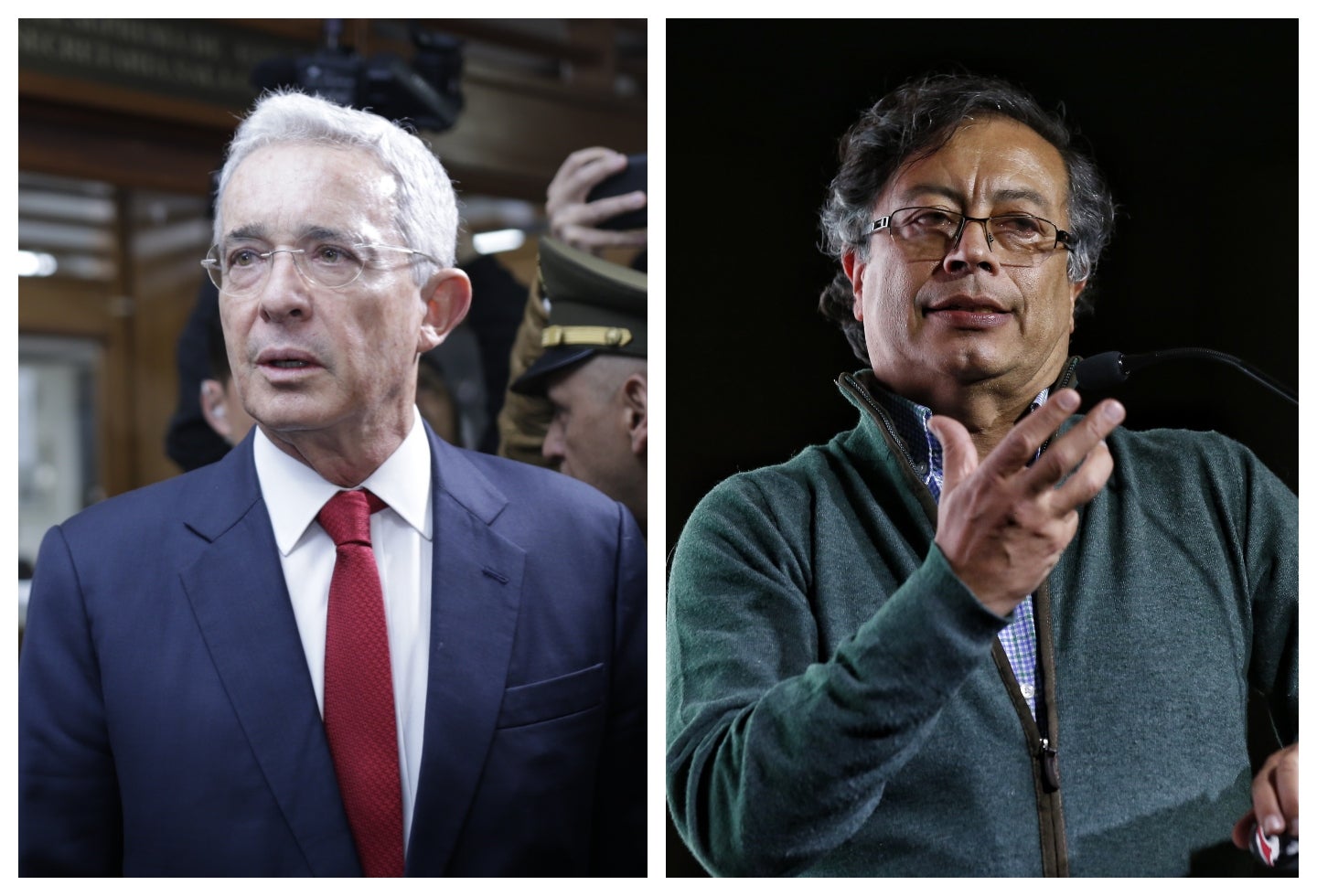 Álvaro Uribe y Petro