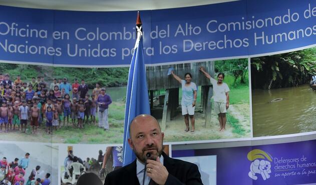 Alberto Brunori, representante en Colombia del Alto Comisionado de la ONU Alberto Brunori, representante en Colombia del Alto Comisionado de la ONU