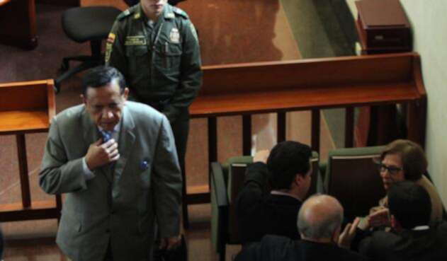 Miguel Maza Márquez durante una audiencia Miguel Maza Márquez durante una audiencia