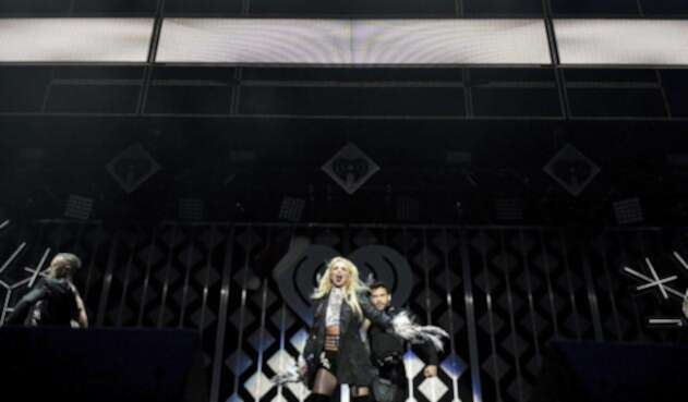 Britney Spears en el escenario de los 102.7 KIIS FM's Jingle Ball, en Los Ángeles, California / AFP Britney Spears en el escenario de los 102.7 KIIS FM's Jingle Ball, en Los Ángeles, California / AFP