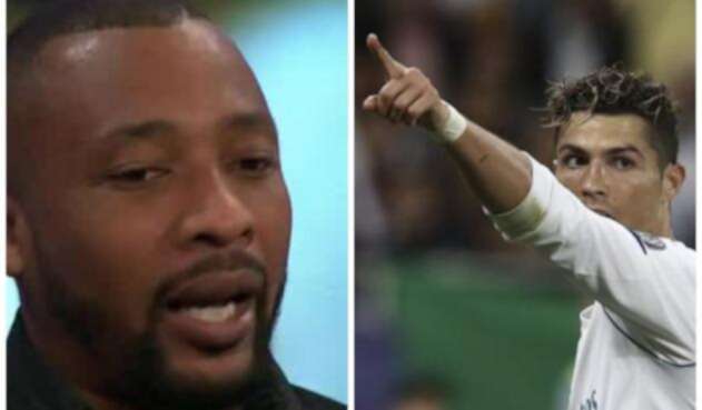 Edwin Congo y Cristiano Ronaldo / Imágenes de @elchiringuitotv y AFP Edwin Congo y Cristiano Ronaldo / Imágenes de @elchiringuitotv y AFP