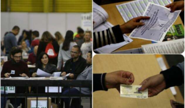 Ciudadanos ejerciendo su derecho al voto durante la primera vuelta de las elecciones presidenciales 2018 Ciudadanos ejerciendo su derecho al voto durante la primera vuelta de las elecciones presidenciales 2018