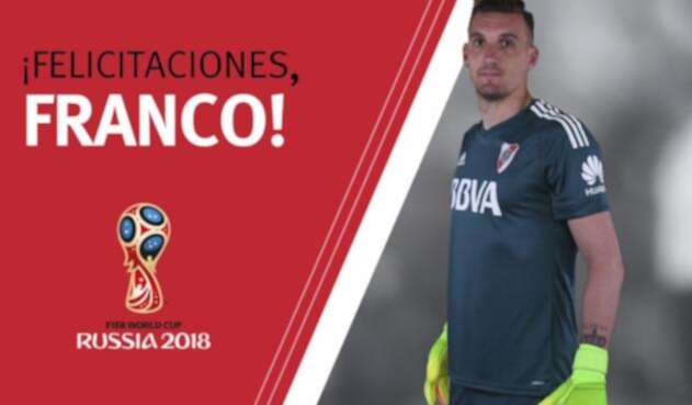 La imagen que compartió River Plate al conocer el llamado a Franco Armani La imagen que compartió River Plate al conocer el llamado a Franco Armani