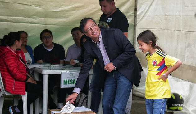 El candidato de Colombia Humanitaria, Gustavo Petro El candidato de Colombia Humanitaria, Gustavo Petro