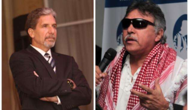 Kevin Whitaker y Jesús Santrich / Colprensa Kevin Whitaker y Jesús Santrich / Colprensa