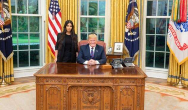 Kim Kardashian y Donald Trump Kim Kardashian y Donald Trump