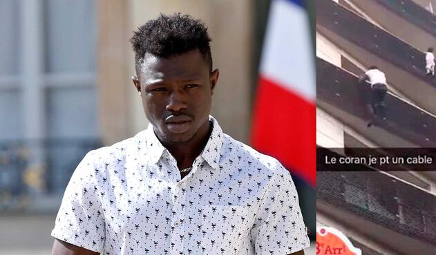 Mamoudou Gassama, hombre que rescató a un niño de un 4 piso Mamoudou Gassama, hombre que rescató a un niño de un 4 piso