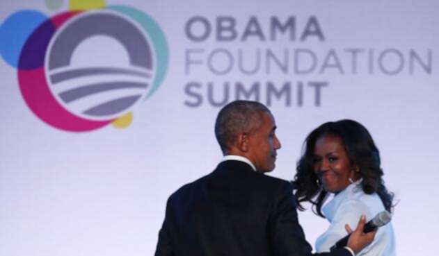 Barack Obama y su esposa Michelle Barack Obama y su esposa Michelle