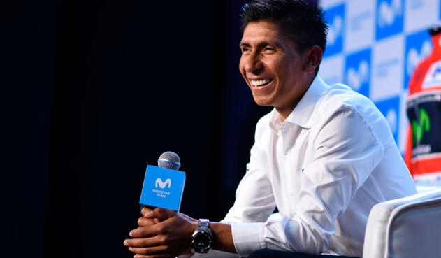 Nairo Quintana, ciclista colombiano al servicio de Movistar Team, en Bogotá Nairo Quintana, ciclista colombiano al servicio de Movistar Team, en Bogotá