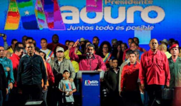 Nicolás Maduro, tras ser reelegido en Venezuela Nicolás Maduro, tras ser reelegido en Venezuela
