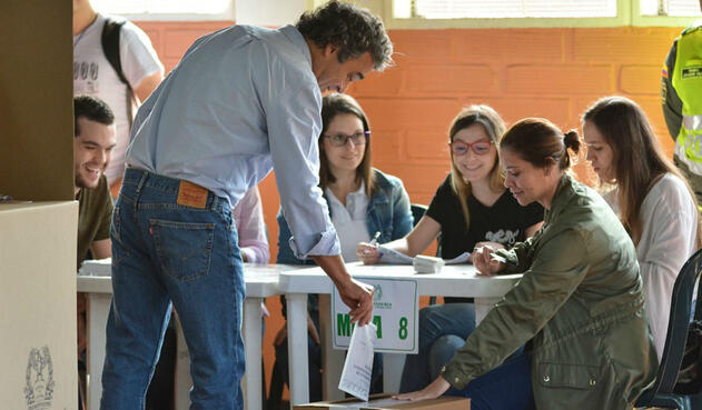 El candidato verde Sergio Fajardo El candidato verde Sergio Fajardo