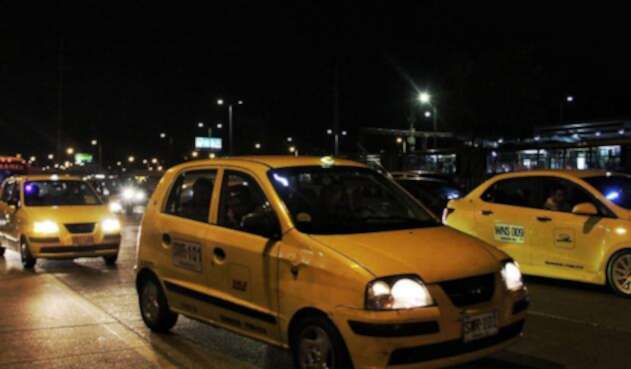 Taxis en Bogotá / Colprensa Taxis en Bogotá / Colprensa