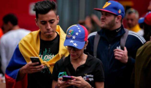 Venezolanos residentes en Bogotá, el 20 de mayo de 2018 Venezolanos residentes en Bogotá, el 20 de mayo de 2018