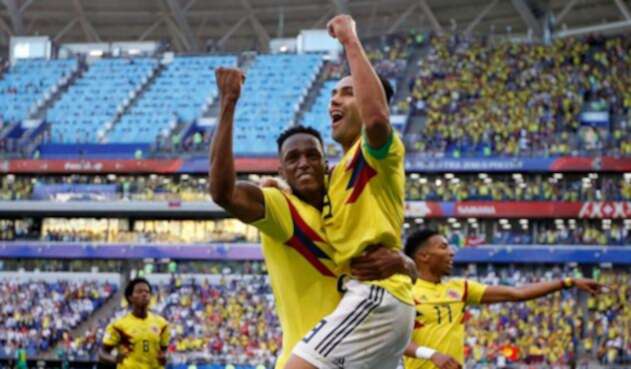 Colombia celebra la victoria ante Senegal en el Mundial Rusia 2018