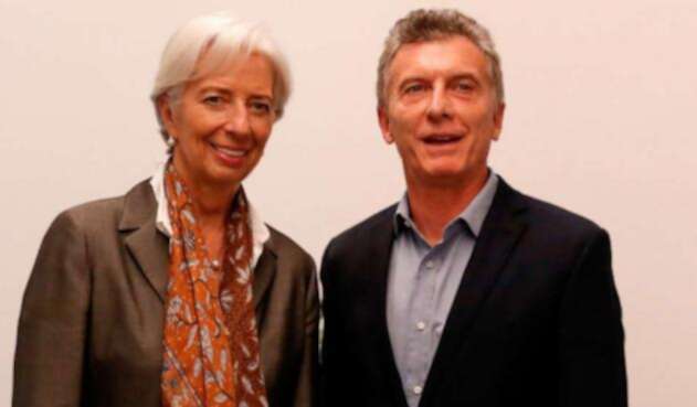 El presidente argentino, Mauricio Macri con la directora del Fondo Monetario Internacional (FMI), Christine Lagarde.