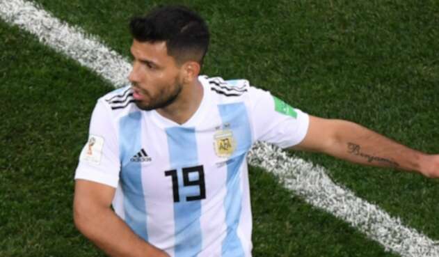 Sergio Aguero, jugador de Argentina