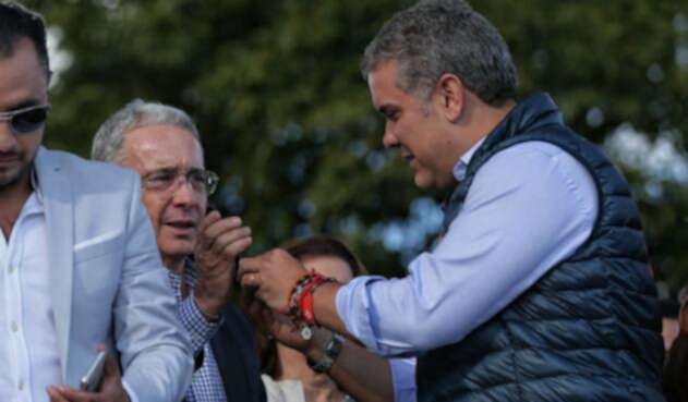 Álvaro Uribe e Iván Duque así estuvieron en la campaña presidencial.