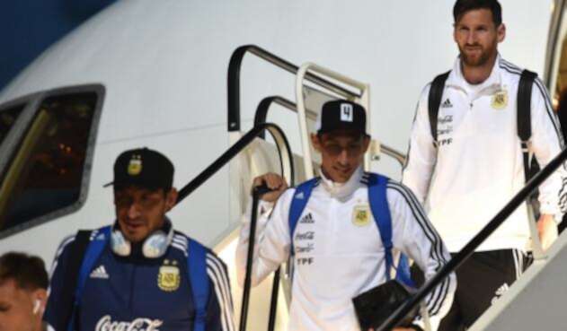 La Selección de Argentina llegando al aeropuerto de Zhukovsky, en Rusia, el 9 de junio de 2018 La Selección de Argentina llegando al aeropuerto de Zhukovsky, en Rusia, el 9 de junio de 2018