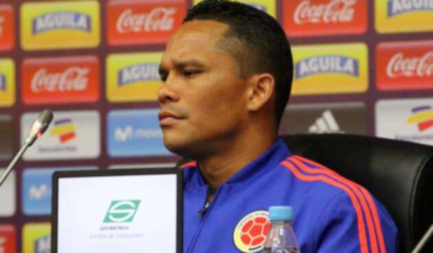 Carlos Bacca en rueda de prensa Carlos Bacca en rueda de prensa
