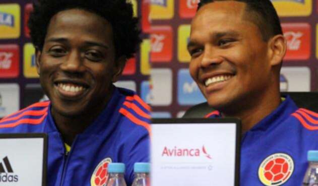 Carlos Sánchez y Carlos Bacca en rueda de prensa Carlos Sánchez y Carlos Bacca en rueda de prensa