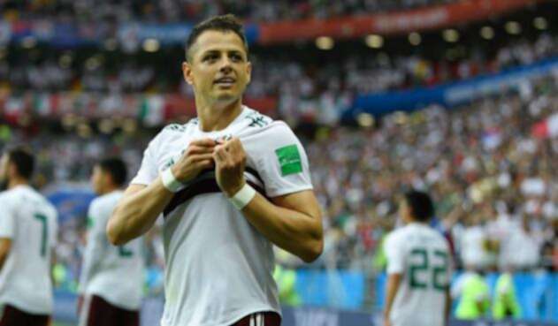 Chicharito marcó su primer gol en Rusia 2018 Chicharito marcó su primer gol en Rusia 2018