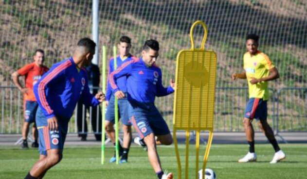 La Selección Colombia entrenando en Kazán, antes de viajar a Saransk