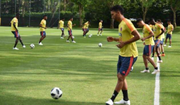 La Selección Colombia entrenando en Milán (Italia)