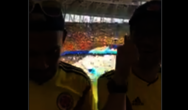 Colombianos que ingresaron trago a estadio de Rusia