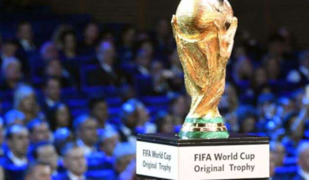 El trofeo de la Copa del Mundo El trofeo de la Copa del Mundo