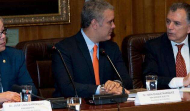 Duque se reunió con las altas cortes Duque se reunió con las altas cortes