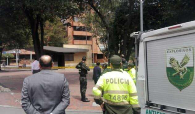 Supuesto explosivo en Bogotá.