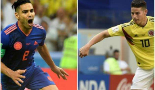 Falcao García y James Rodríguez Falcao García y James Rodríguez