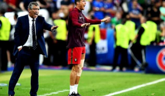 Fernando Santos y Cristiano Ronaldo