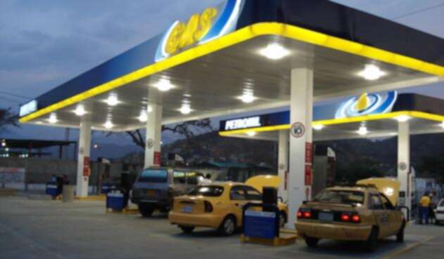 Una estación de Gas Natural Vehicular en Cundinamarca