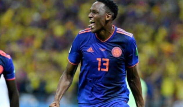 Yerry Mina, el autor del primer grito de gol ante Polonia Yerry Mina, el autor del primer grito de gol ante Polonia