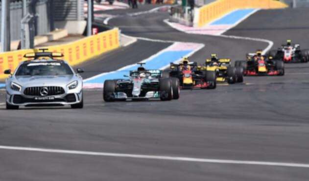 Los pilotos en el circuito Paul Ricard de Francia Los pilotos en el circuito Paul Ricard de Francia